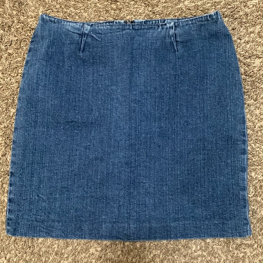 Lauren Ralph Lauren Jeans Co. Vintage women petite jean skirt size 14 P